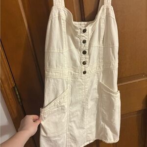 T.J.Maxx Cream Denim Mini Dress